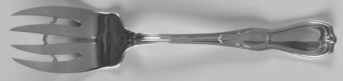 La Modele (Sterling, 1909) Medium Solid Cold Meat Serving Fork by Gorham Silver-1