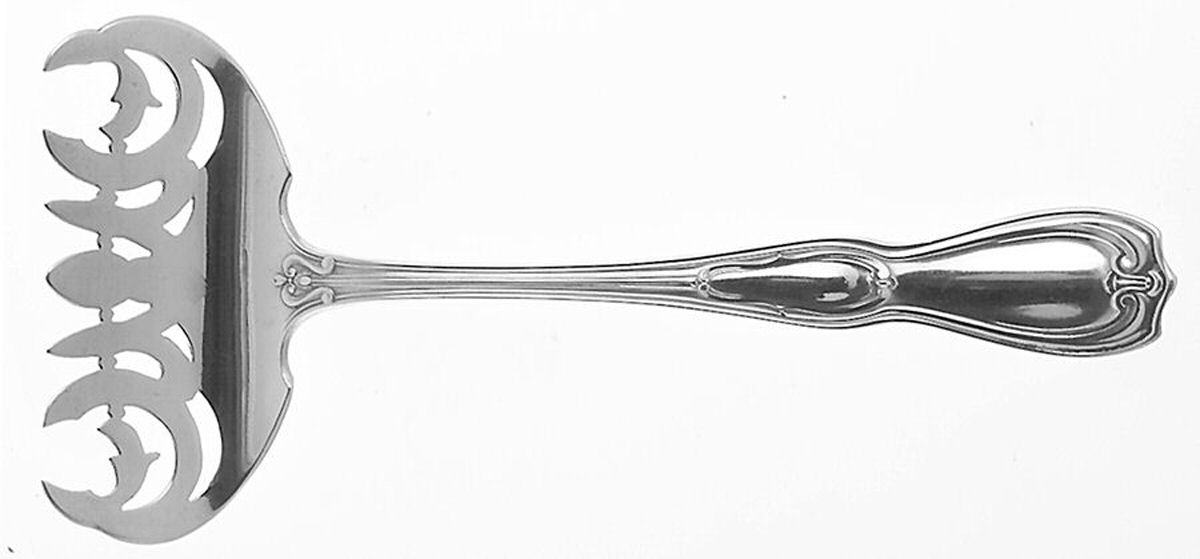 La Modele (Sterling, 1909) Large Solid Tined Sardine Serving Fork by Gorham Silver-1