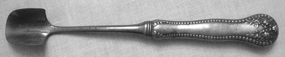 Lancaster (Sterling, 1897, No Monograms) Cheese Scoop with Silverplate Scoop by Gorham Silver-1