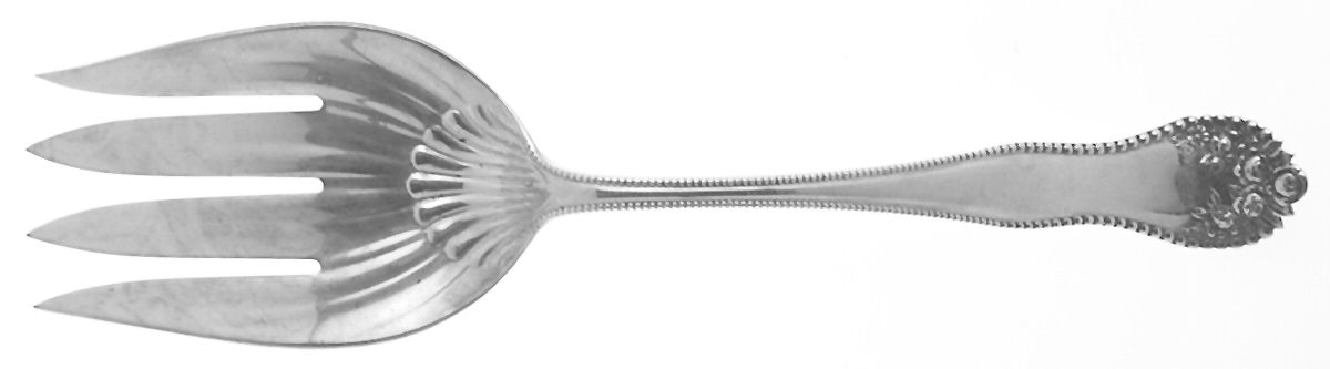 Lancaster (Sterling, 1897, No Monograms) Large Solid Fish Serving Fork by Gorham Silver-1