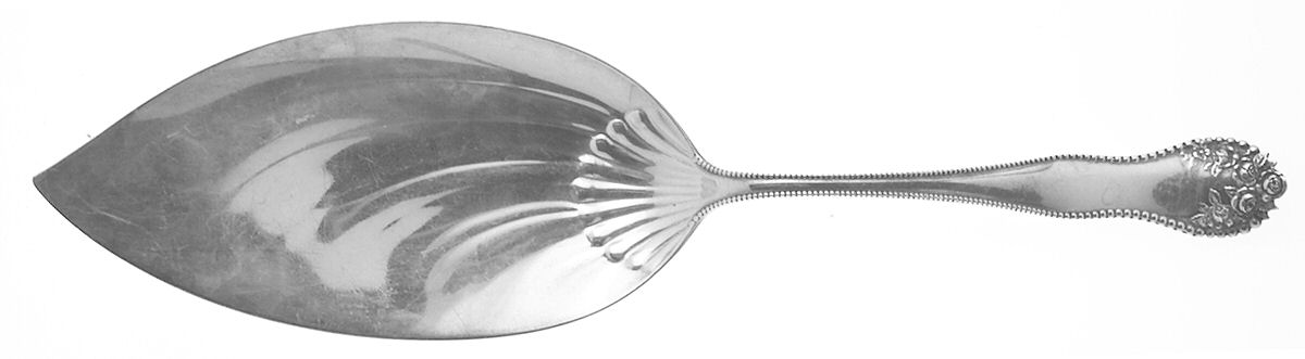 Lancaster (Sterling, 1897, No Monograms) Large Solid Fish Serving Knife by Gorham Silver-1