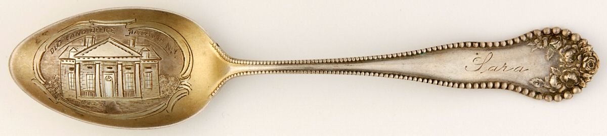 Lancaster (Sterling, 1897, No Monograms) Souvenir Spoon (Teaspoon) by Gorham Silver-1