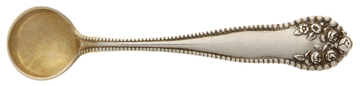 Lancaster (Sterling, 1897, No Monograms) Individual Salt Spoon by Gorham Silver-1