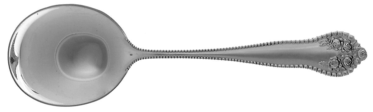Lancaster (Sterling, 1897, No Monograms) Round Bowl Soup Spoon (Cream Soup) by Gorham Silver-1