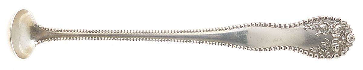 Lancaster (Sterling, 1897, No Monograms) Mustard Spoon by Gorham Silver-1