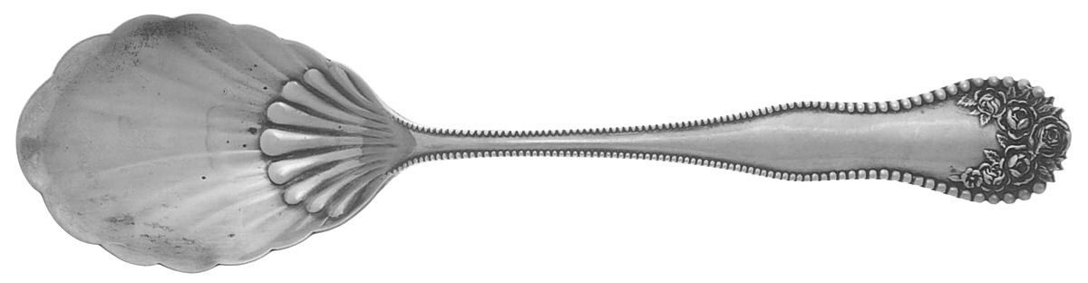 Lancaster (Sterling, 1897, No Monograms) Large Jelly Spoon by Gorham Silver-1
