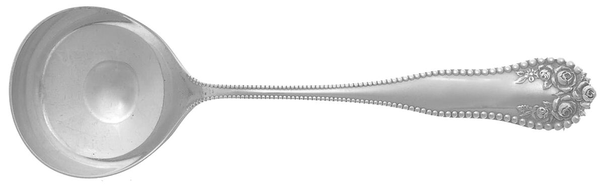 Lancaster (Sterling, 1897, No Monograms) Round Bowl Soup Spoon (Bouillon) by Gorham Silver-1