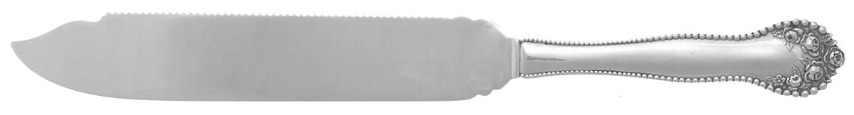 Lancaster (Sterling, 1897, No Monograms) Cake Saw Solid Piece by Gorham Silver-1