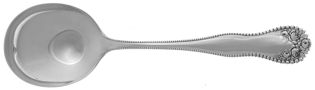 Lancaster (Sterling, 1897, No Monograms) Round Bowl Soup Spoon (Gumbo) by Gorham Silver-1