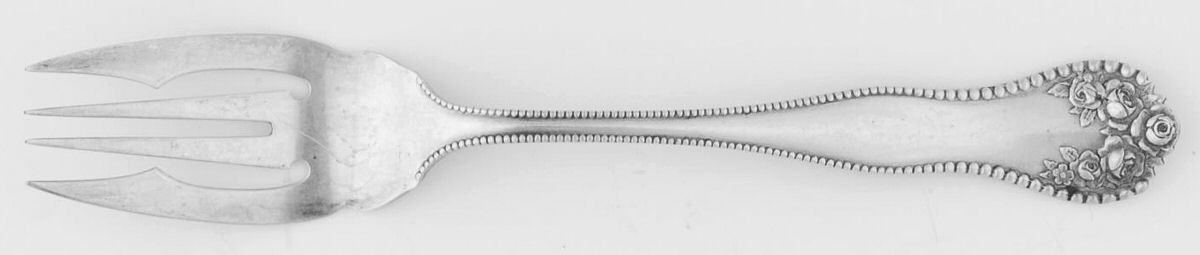 Lancaster (Sterling, 1897, No Monograms) Large Individual Solid Fish/Salad Fork by Gorham Silver-1