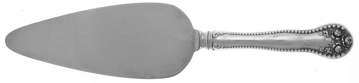 Lancaster (Sterling, 1897, No Monograms) Pie Server with Silverplate Blade by Gorham Silver-1