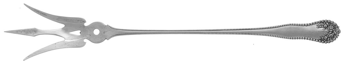 Lancaster (Sterling, 1897, No Monograms) Large Lettuce Serving Fork by Gorham Silver-1