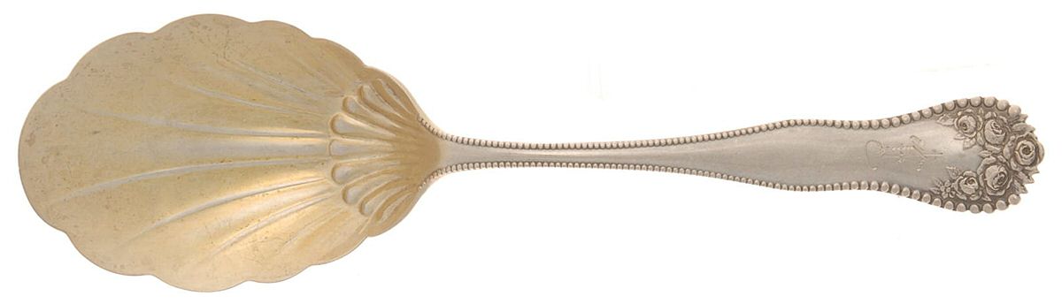 Lancaster (Sterling, 1897, No Monograms) Preserve Spoon by Gorham Silver-1