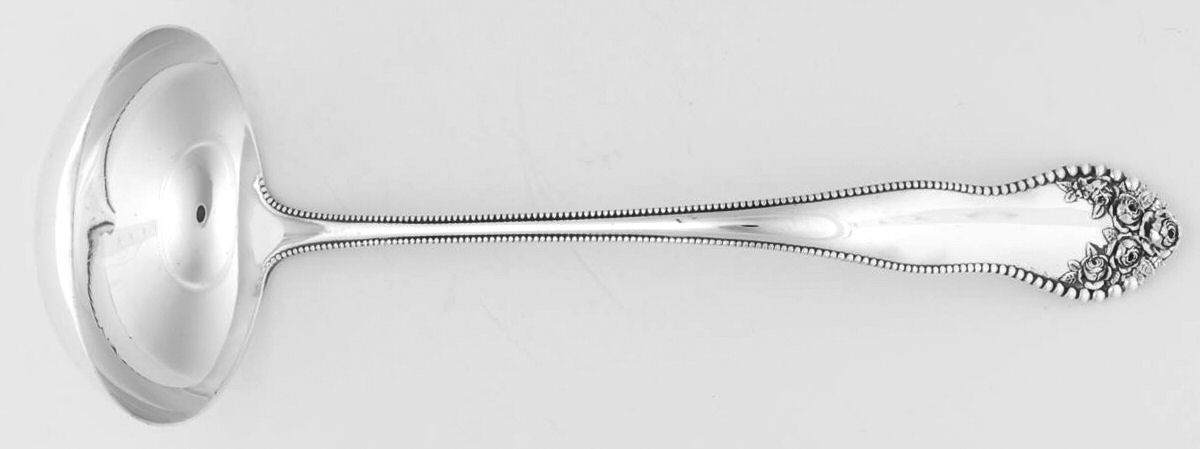 Lancaster (Sterling, 1897, No Monograms) Small Solid Soup Ladle by Gorham Silver-1