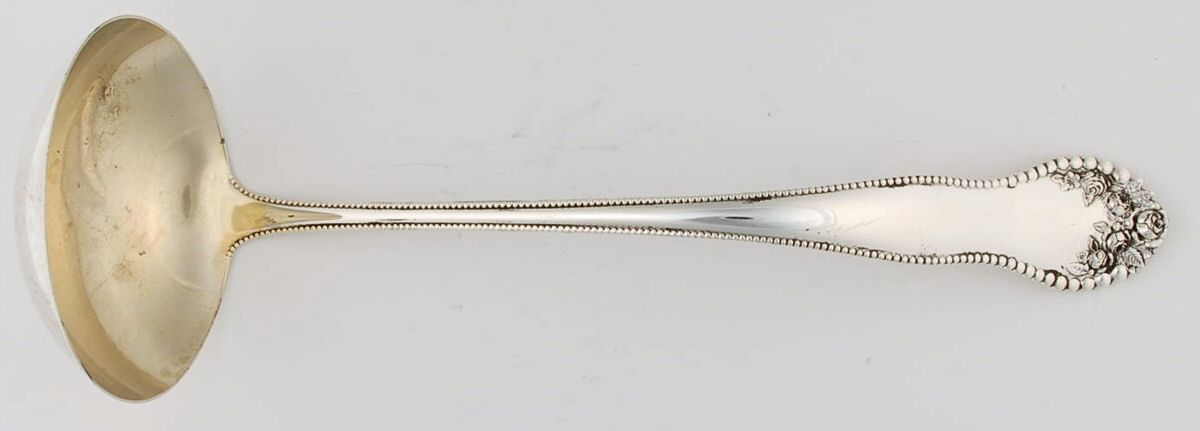 Lancaster (Sterling, 1897, No Monograms) Large Solid Soup Ladle by Gorham Silver-1