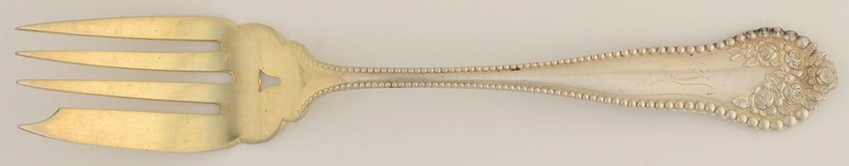 Lancaster (Sterling, 1897, No Monograms) Individual Salad/Pastry Fork by Gorham Silver-1