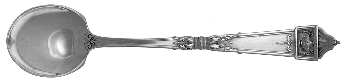 Lansdowne (Sterling, 1917) Small Short Handle Chocolate Spoon by Gorham Silver-1