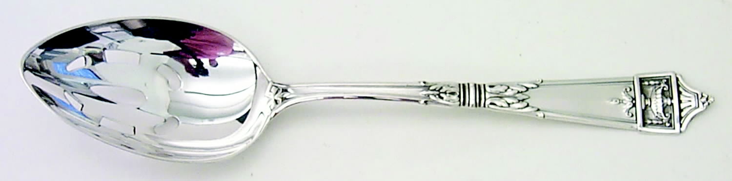 Lansdowne (Sterling, 1917) Pierced Tablespoon (Serving Spoon) HC by Gorham Silver-1