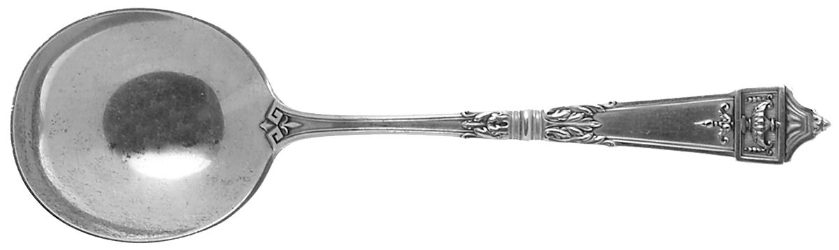 Lansdowne (Sterling, 1917) Round Bowl Soup Spoon (Gumbo) by Gorham Silver-1
