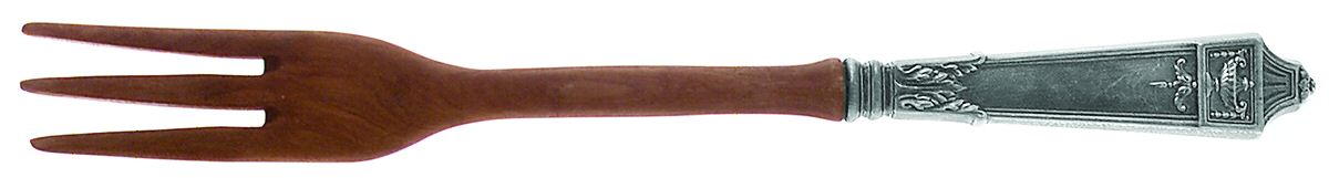 Lansdowne (Sterling, 1917) Salad Serving Fork with Wooden Prongs by Gorham Silver-1