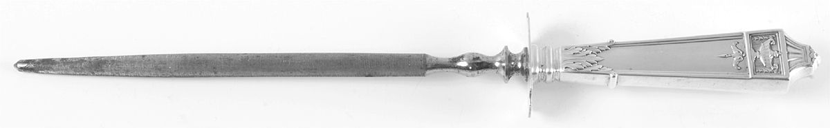 Lansdowne (Sterling, 1917) Large Steel Rod Knife Sharpener by Gorham Silver-1
