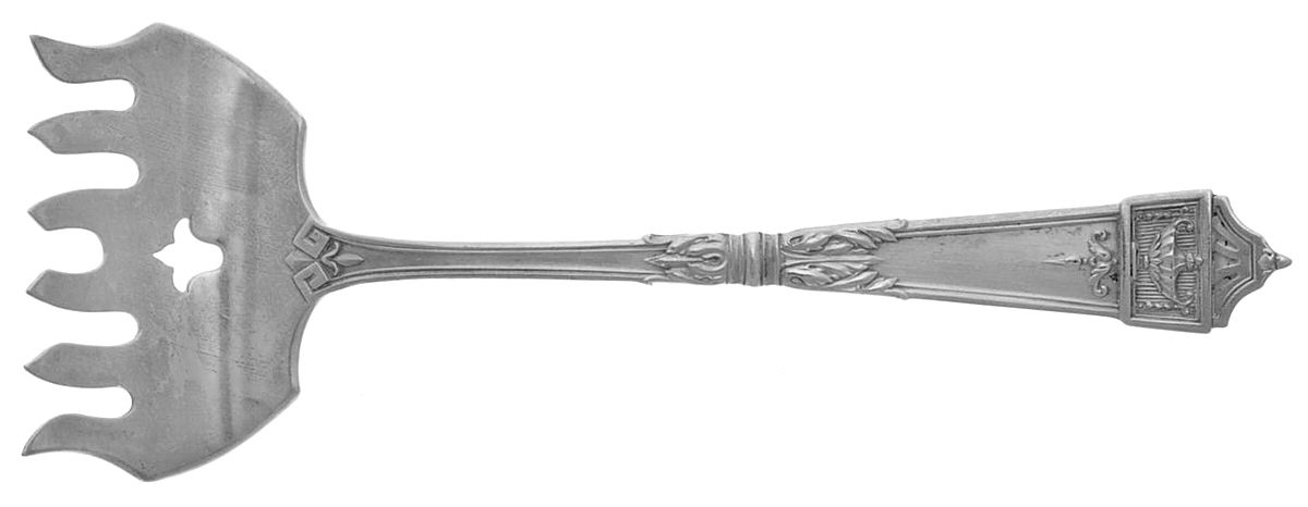 Lansdowne (Sterling, 1917) Large Solid Tined Sardine Serving Fork by Gorham Silver-1