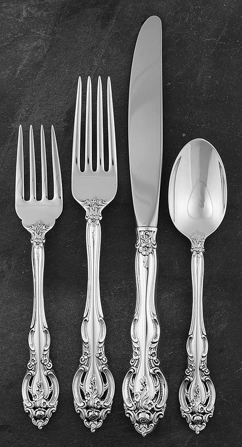 La Scala (Sterling, 1964) 4 Piece Place Size Setting by Gorham Silver-1