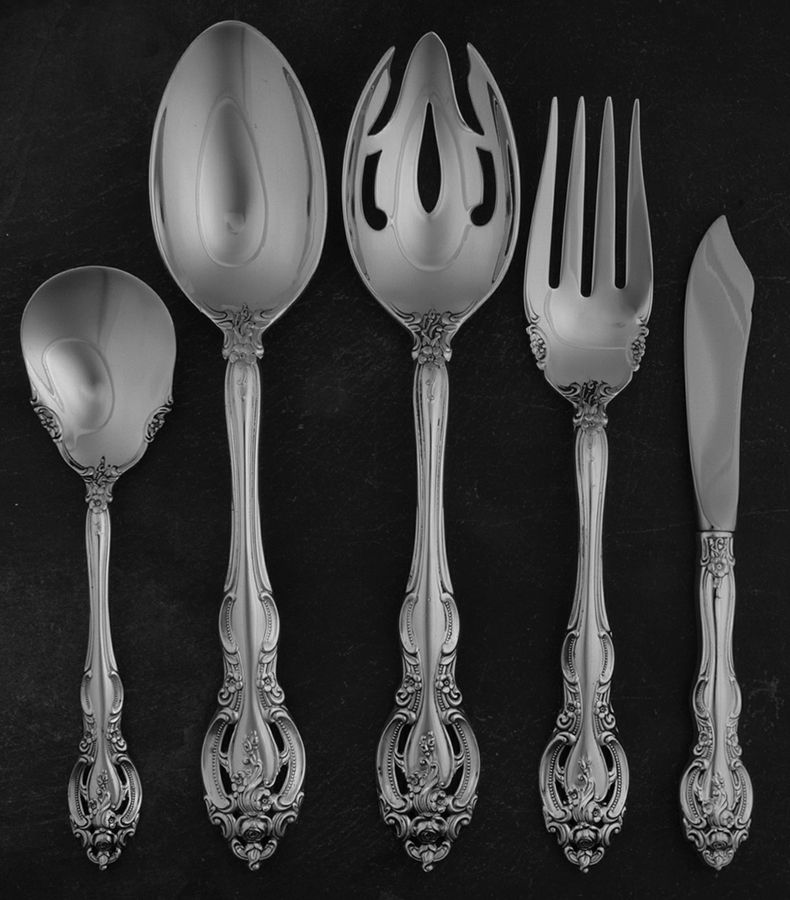 La Scala (Sterling, 1964) 5 Piece Hostess Set by Gorham Silver-1