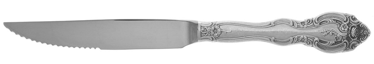 La Scala (Sterling, 1964) Steak Knife Individual Hollow, Serrate HC by Gorham Silver-1