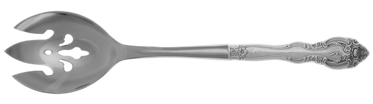 La Scala (Sterling, 1964) Salad Serving Fork with Stainless Prongs HC by Gorham Silver-1