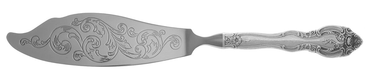 La Scala (Sterling, 1964) Fish Serving Knife with Stainless Blade HC by Gorham Silver-1