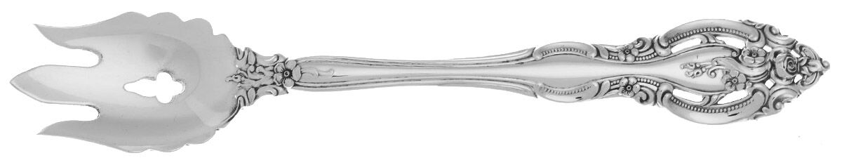 La Scala (Sterling, 1964) Vegetable Serving Fork Solid  HC by Gorham Silver-1