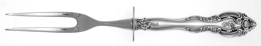 La Scala (Sterling, 1964) Small Steak Carving Fork with Stainless Prongs by Gorham Silver-1