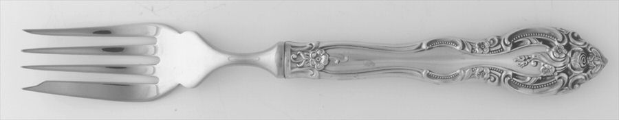 La Scala (Sterling, 1964) Individual Hollow Fish Fork, Stainless Tines by Gorham Silver-1