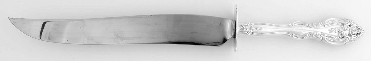 La Scala (Sterling, 1964) Large Stainless Blade Roast Carving Knife by Gorham Silver-1