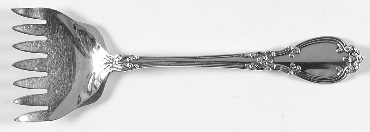 Lenox (Sterling, 1897) Large Solid Tined Sardine Serving Fork by Gorham Silver-1