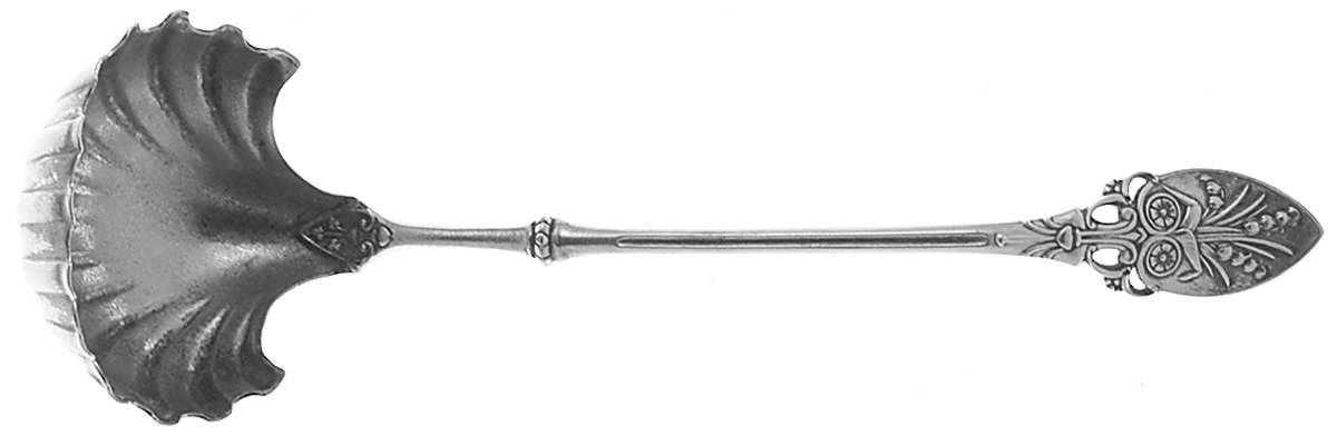 Lily (Sterling, 1870, No Monograms) Solid Fluted Bowl Cream Ladle by Gorham Silver-1
