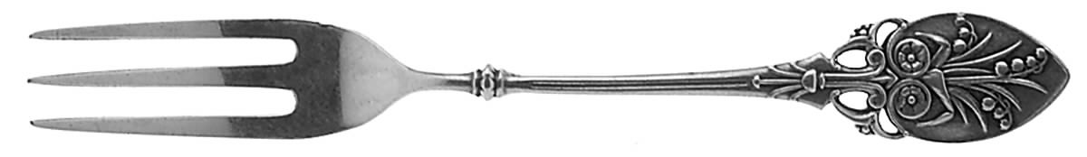 Lily (Sterling, 1870, No Monograms) Strawberry Fork by Gorham Silver-1