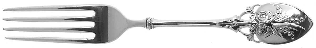 Lily (Sterling, 1870, No Monograms) Fork by Gorham Silver-1
