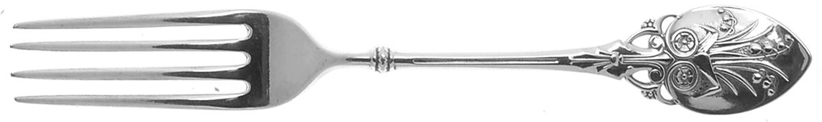 Lily (Sterling, 1870, No Monograms) Fork by Gorham Silver-1