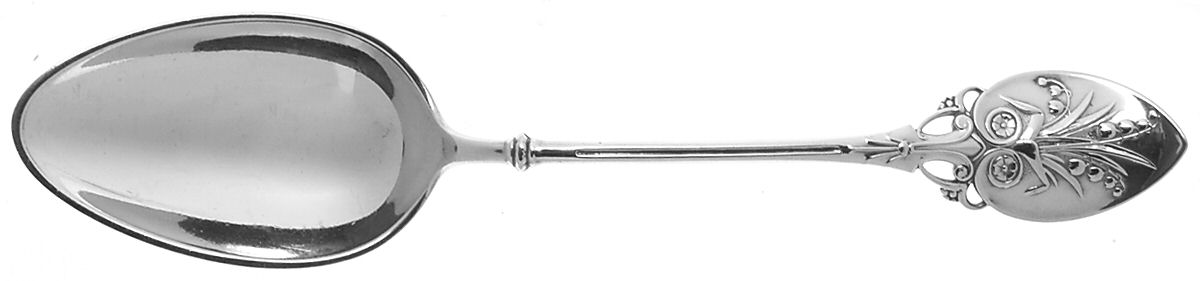 Lily (Sterling, 1870, No Monograms) Tablespoon (Serving Spoon) by Gorham Silver-1