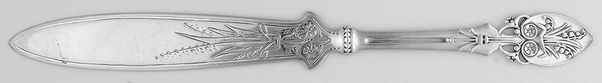Lily (Sterling, 1870, No Monograms) Letter Opener Solid Piece by Gorham Silver-1