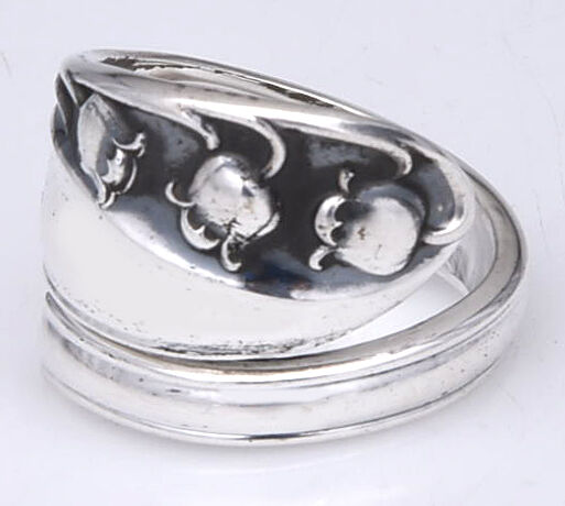 Lily of The Valley (Sterling, 1950, No Monos) Finger Ring (Provide Size) HC by Gorham Silver-1