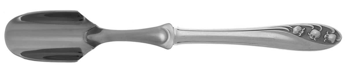 Lily of The Valley (Sterling, 1950, No Monos) Cheese Scoop with Stainless Scoop HC by Gorham Silver-1
