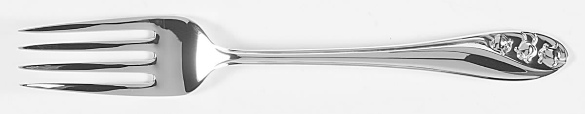 Lily of The Valley (Sterling, 1950, No Monos) Individual Salad Fork by Gorham Silver-1