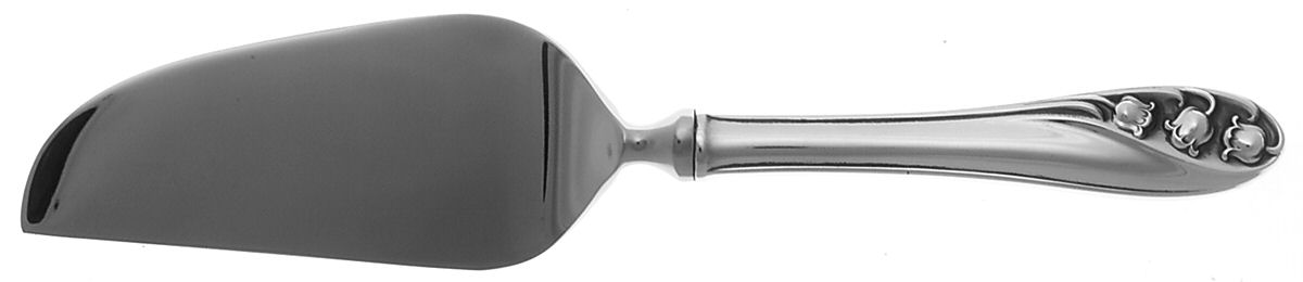 Lily of The Valley (Sterling, 1950, No Monos) Cheese Knife with Stainless Blade by Gorham Silver-1
