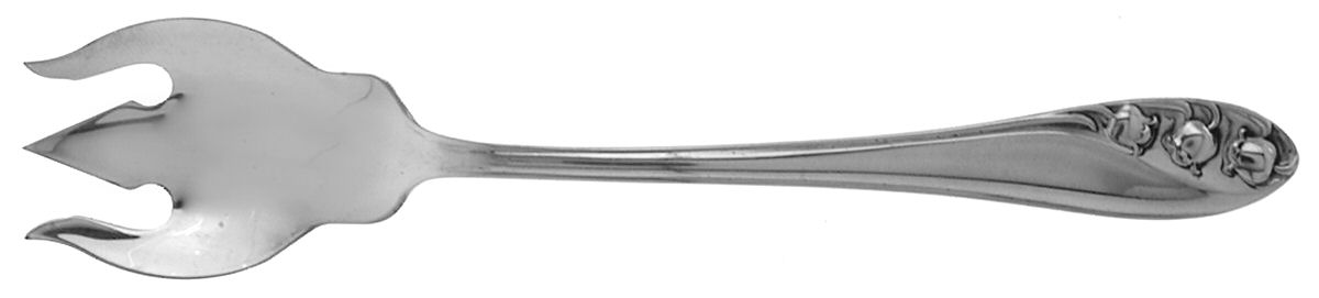 Lily of The Valley (Sterling, 1950, No Monos) Ice Cream Fork HC by Gorham Silver-1