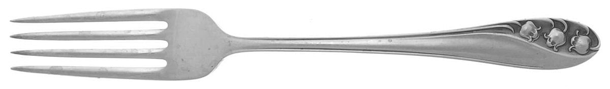Lily of The Valley (Sterling, 1950, No Monos) Fork by Gorham Silver-1