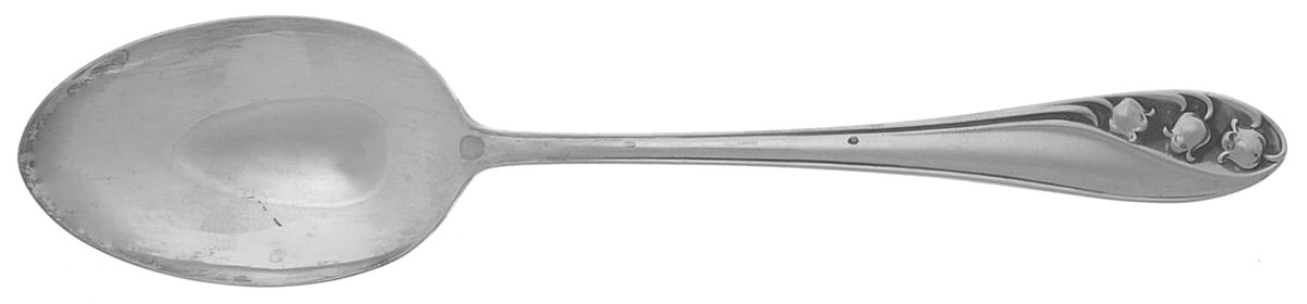 Lily of The Valley (Sterling, 1950, No Monos) Dessert/Oval Soup Spoon by Gorham Silver-1