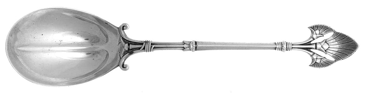Lotus (Sterling, 1865) Monogram Sugar Spoon by Gorham Silver-1